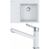 Set Franke G229 (dřez CNG 611-62 TL/7 Bílá-led + baterie FC 3054.094 ORBIT Chrom/Bílá-led) 114.0650.783