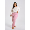 3470 DÁMSKE DLHÉ PYŽAMO MONICA 2XL-4XL ecri 4XL