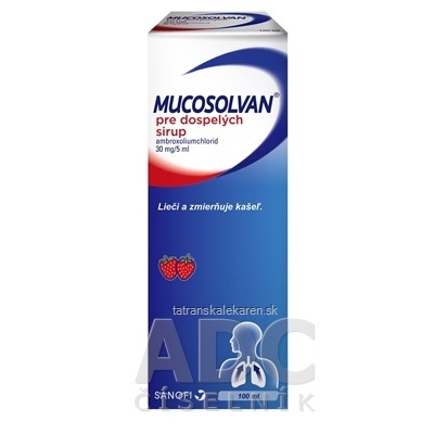 MUCOSOLVAN pre dospelých sir 30 mg/5 ml 1x100 ml