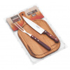 Vega Tramontina 21198/714 Polywood BBQ set/3ks, nôž 20cm, vidlica 32cm, doska 40x23cm červená