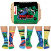 Detské United ODDsocks veselé ponožky DINO EGGS, veľ. 31-38