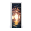 Fototapeta samolepiace na dvere temný les 75x205