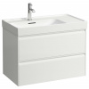 Laufen Meda skrinka 78.4x44.8x51.5 cm závesná kúpeľňová skrinka pod umývadlo biela H4216020112601