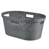 Curver Kôš Curver® INFINITY RECYCLED 40 lit., antracit, 59x39x27 cm, na bielizeň, prádlo