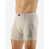 Pánské boxerky s delší nohavičkou GINO 74083P sv. šedá mrkvová L/XL