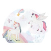 Nástenná nálepka jednorožca a Pegasa, DK466 XL