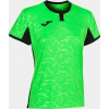 Joma Dámsky dres TOLETUM II T-SHIRT FLUOR GREEN-BLACK S/S Veľkosť: XL