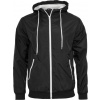 BUILD YOUR BRAND BY 016 / Pánska vetrovka - black/white 4XL