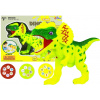 LEAN TOYS Dinosaurus - projektor s príslušenstvom žltý