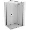 Mexen Mist-H T right-swing shower cabin 85 x 90 cm, transparent, black - 8A5T-085-090-70-00-P