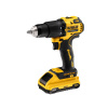 DEWALT Akumulátorová príklepová vŕtačka 18 V bez uhlíkovej kefy (2 x 3,0 Ah akumulátor + nabíjačka + TSTAK) DCD709L2T