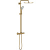GROHE Euphoria nástenný sprchový systém s termostatom, horná sprcha 1jet priemer 310 mm, ručná sprcha 3jet, kartáčovaný Cool Sunrise, 26075GN0