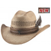 BULLHIDE HATS Wagon Mound – westernový klobúk z pravej Panamy, prírodný (distressed) Veľkosť: 55 cm (S)