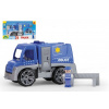 Lena Auto Truxx polícia plast 29cm s figúrkou v krabici 39x22x16cm 24m +