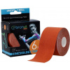 Kinezio tejp BronVit SPORT KINESIO TAPE CLASSIC hnedá,biela