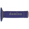 Gripy na motorku Domino gripy A190 offroad dĺžka 123 + 120 mm, modro-šedé (M018-131)