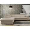 Rohová sedacia súprava Viera, béžová látka, ľavý roh