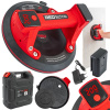 Akumulátorová vákuová prísavka RED Technic RTPDS0165 – 200 kg, Ø200 mm, Li-Ion červená