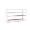 Policový regál Trestles RH 1000x1400x300, nosnosť 1200 kg, 4 police Farba: biela, Typ police: drevená MDF 5,4 mm