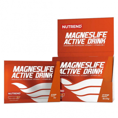 Nutrend Magneslife Activ Drink 10x15g - pomeranč
