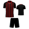 Futbalový set Givova Tratto, čierna/ červená Veľkosť: L