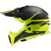 Krosová moto helma LS2 MX437 Fast Evo Roar černo-žlutá