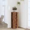 Stojany na rastliny staré drevo 33x33x100 cm kompozitné drevo-ForU-852958