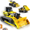 STAVEBNICA ROBOT NA DIAĽKOVÉ OVLÁDANIE RC buldozér pásové vozidlo 3v1 452 dielikov