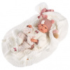 Llorens 63576 NEW BORN HOLČIČKA realistická miminko s celovinylovým tělem 35 cm