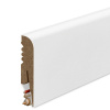 Podlahová lišta MDF hladká - biela 8x1,6cm profil R8