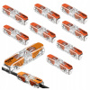 10x Rýchlospojka WAGO 221-2411 priechodná 2x4mm