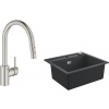 Súprava granitový drez Grohe K700 31651AP0, kuchynská batéria Grohe Concetto 31483DC2