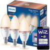 3x LED žiarovka E14 Candle C37 4,9W = 40W 470lm 2700-6500K TW Smart SMART WiFi Bluetooth App WiZ Philips