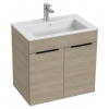 Jika Cube umývadlová skrinka 65x43 cm s umývadlom,2 dvierka,Jaseň H4536011765141
