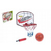 Teddies Basketbalový koš dřevo/kov/síťka/míč s pumpičkou