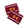Potítko Under Armour Striped Performance Terry Wristbands - Červený