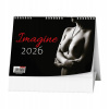 Baloušek Tisk - stolný kalendár Imagine 2026, 21 × 15 cm