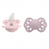 Bibs anatomické cumlíky silikón 2 ks 0-6 mesiacov Infinity Blossom-dusky-lilac