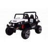 Elektrické autíčko RSX Biele, Pohon 4x4, 2x12V, EVA kolesá, široké dvojmiestne čalúnené sedadlo, 2,4 GHz DO, 4 X MOTOR, Dvojmiestne. FM rádio, Bluetooth