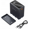 SmallRig 4469 – batéria s obrazovkou, USB-C, náhrada za NP-F970, čierna