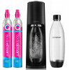 SET Soda Stream TERRA čierny 2 fľaše + 2 náboje