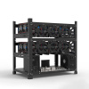 Rám pre mining rig pre 12 GPU, dizajnový voľne stojaci crypto mining BLK/vys