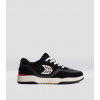 UBA PRO Black Suede and Mesh Ivory Logo Red Sneaker