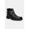 Kožené členkové topánky Patrizia Pepe dámske, čierna farba, na plochom podpätku, 2Y0022 L078 K103 2Y0022.L078.K103 EUR 37