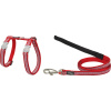 Postroj pre psa Red Dingo Union Jack 21-35 cm Červená