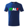 Italy Nápis - Tričko detské bavlnené - 104-110cm / 3-4 roky ( Kráľovská modrá )