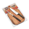 Vega Tramontina 21198/914 Polywood BBQ set/3ks, nôž 20cm, vidlica 32cm, doska 40x23cm hnedá