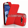 Kožený obal Samsung Galaxy S3 – Flip – červená
