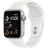 Hodinky Apple Watch SE GPS + Cellular, 44mm Silver Aluminium Case with White Sport Band - Regular - ROZBALENÉ