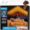 Vonkajšie Vianočné osvetlenie - Blesk 300 LED LED biele teplé vonkajšie tuhá látka (Blesk 300 LED LED biele teplé vonkajšie tuhá látka)